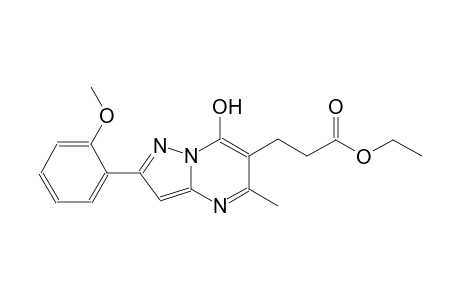 pyrazolo[1,5-a]pyrimidine-6-propanoic acid, 7-hydroxy-2-(2-methoxyphenyl)-5-methyl-, ethyl ester