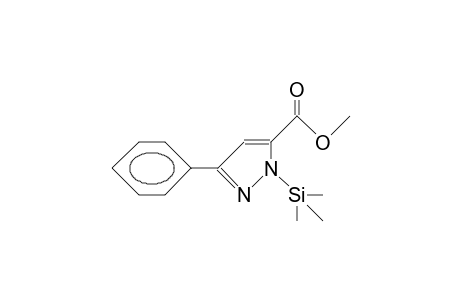 3-Methoxycarbonyl-5-phenyl-1-trimethylsilyl-pyrazole