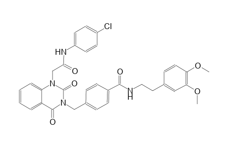4-[(1-[2-(4-chloroanilino)-2-oxoethyl]-2,4-dioxo-1,4-dihydro-3(2H)-quinazolinyl)methyl]-N-[2-(3,4-dimethoxyphenyl)ethyl]benzamide