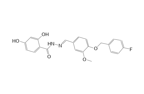 N'-((E)-{4-[(4-fluorobenzyl)oxy]-3-methoxyphenyl}methylidene)-2,4-dihydroxybenzohydrazide