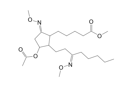 5-(2-(3-(methoxyimino)octyl)-3-(acetoxy)-5-(methoxyimino)cyclopentyl)pantanoic acid methyl ester