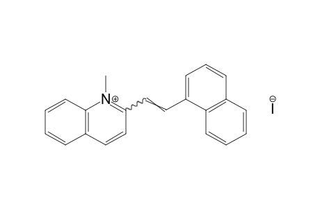 1-methyl-2-[2-(1-naphthyl)vinyl]quinolinium iodide