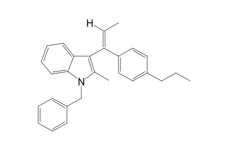 1-Benzyl-2-methyl-3-(1-(4-propylphenyl)-1-propen-1-yl)1H-indole I