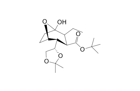 (3S,4R,5R,4'S)-2-Ethyl-1-hydroxy-4-(2',2'-dimethyl-1',3'-dioxolan-4'-yl)-8-oxabicyclo[3.2.1]octane-3-carboxylate
