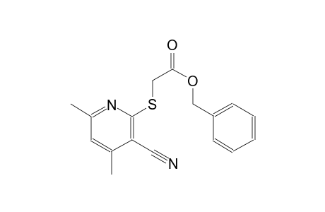 acetic acid, [(3-cyano-4,6-dimethyl-2-pyridinyl)thio]-, phenylmethyl ester