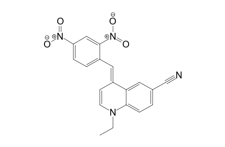 6-Quinolinecarbonitrile, 4-[(2,4-dinitrophenyl)methylene]-1-ethyl-1,4-dihydro-