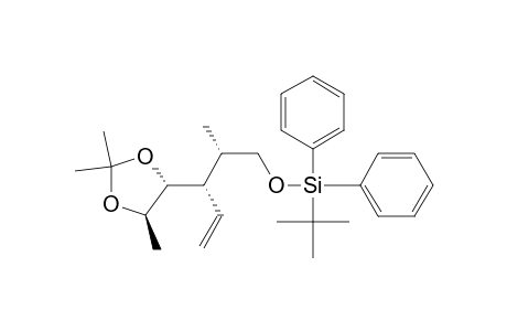 Silane, (1,1-dimethylethyl)[[2-methyl-3-(2,2,5-trimethyl-1,3-dioxolan-4-yl)-4-pentenyl]oxy]diphenyl-, [4R-[4.alpha.(2S*,3S*),5.alpha.]]-