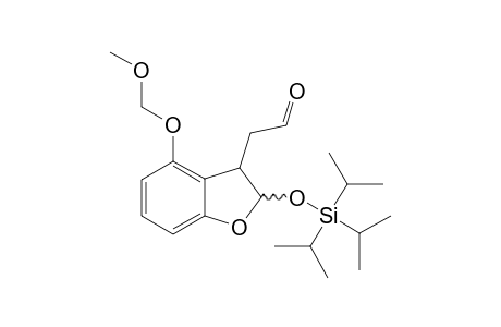 2,3-Dihydro-4-(methoxymethyoxy)-2-[tris(1'-methylethyl)silyloxy]-benzofuran-3-acetaldehyde