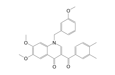 4(1H)-quinolinone, 3-(3,4-dimethylbenzoyl)-6,7-dimethoxy-1-[(3-methoxyphenyl)methyl]-