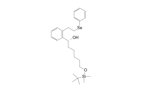 (1R)-6-[(tert-Butyldimethylsilyl)oxy]-1-[2-[2-(phenylselanyl)ethyl]-phenyl]hexan-1-ol