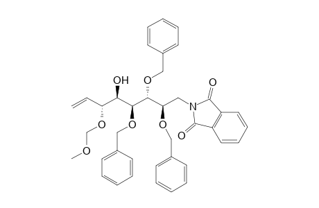 (2R,3R,4S,5R,6R)-5-Hydroxy-6-[(methoxymethyl)oxy]-1-N-phthalyl-2,3,4-tris(benzyloxy)oct-7-enamine