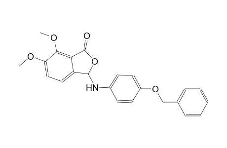 1(3H)-isobenzofuranone, 6,7-dimethoxy-3-[[4-(phenylmethoxy)phenyl]amino]-
