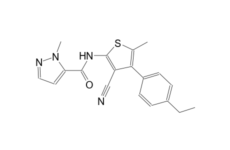 N-[3-cyano-4-(4-ethylphenyl)-5-methyl-2-thienyl]-1-methyl-1H-pyrazole-5-carboxamide