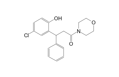 phenol, 4-chloro-2-[3-(4-morpholinyl)-3-oxo-1-phenylpropyl]-
