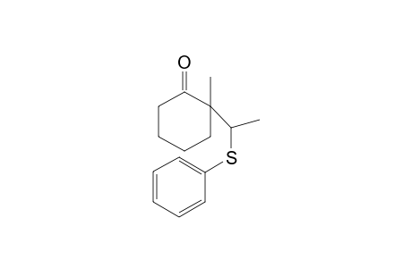 2-Methyl-2-[1'-(phenylthio)ethyl]-1-cycohexanone