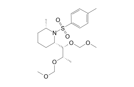 [2S,6S,2(1S,2S)]-2-[[1,2-bis(methoxymethyl)oxy]propyl]-6-methyl-N-(p-tolylsulfonyl)piperidine
