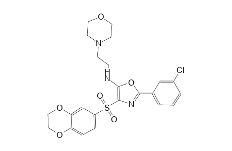 4-morpholineethanamine, N-[2-(3-chlorophenyl)-4-[(2,3-dihydro-1,4-benzodioxin-6-yl)sulfonyl]-5-oxazolyl]-