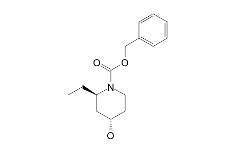 N-BENZYLOXYCARBONYL-2-ETHYL-4-HYDROXYPIPERIDINE