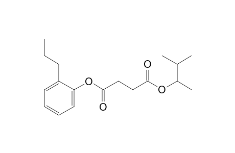 Succinic acid, 3-methylbut-2-yl 2-propylphenyl ester