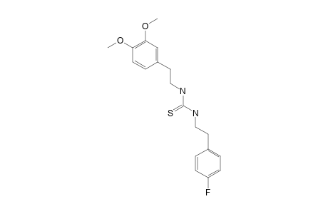 N-[2-(4-FLUOROPHENETHYL)]-N'-[2-(3,4-DIMETHOXYPHENETHYL)]-THIOUREA