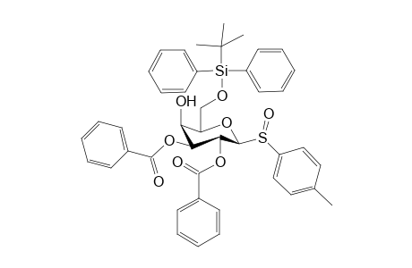 p-Methylphenylsulfinyl 2,3-di-O-benzoyl-6-tert-butyldiphenyl-.beta.,D-galactopyranoside
