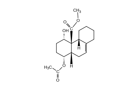 1,4-DIHYDROXY-1,2,3,4,4a,4b,5,6,7,8,10,10a-DODECAHYDRO-4a-PHENANTHRENECARBOXYLIC ACID, METHYL ESTER, 1-ACETATE