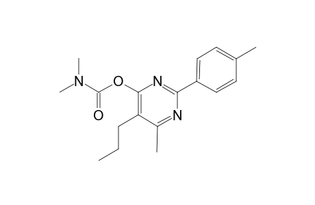 6-Methyl-2-(4-methylphenyl)-5-propyl-4-pyrimidinyl dimethylcarbamate