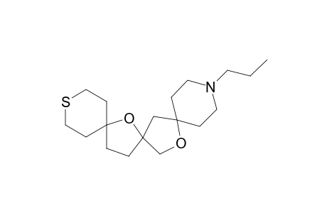1-Propyltrispiro[piperidine-4,2'-tetrahydrofuran-4',2"-tetrahydrofuran-5",4"'-tetrahydro-2H-thiopyran]