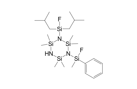 Cyclotrisilazane, 1-[fluorobis(2-methylpropyl)silyl]-3-(fluoromethylphenylsilyl)-2,2,4, 4,6,6-hexamethyl-