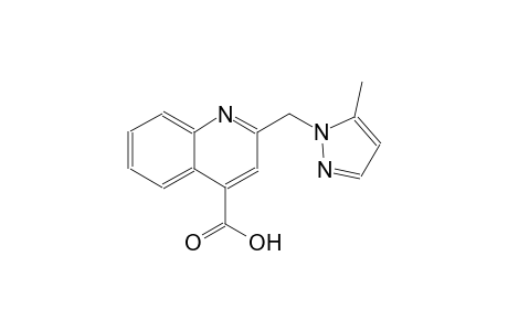 4-quinolinecarboxylic acid, 2-[(5-methyl-1H-pyrazol-1-yl)methyl]-