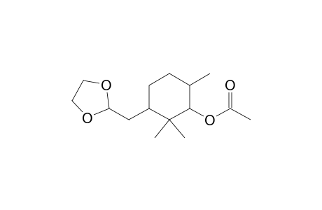 Cyclohexanol, 3-(1,3-dioxolan-2-ylmethyl)-2,2,6-trimethyl-, acetate