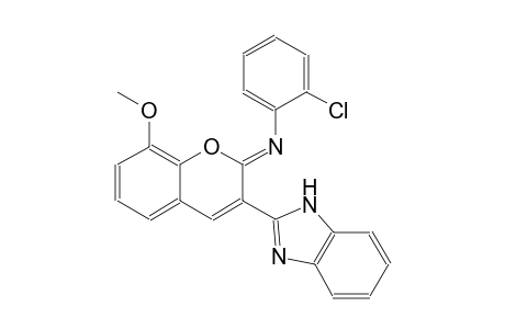 N-[(2Z)-3-(1H-benzimidazol-2-yl)-8-methoxy-2H-chromen-2-ylidene]-2-chloroaniline