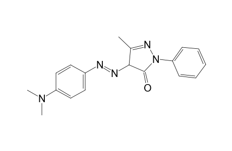 4-{[p-(dimethylamino)phenyl]azo]-3-methyl-1-phenyl-2-pyrazolin-5-one