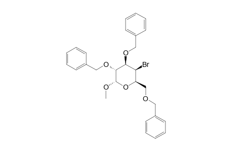 METHYL-2,3,6-TRI-O-BENZYL-4-BROMO-4-DEOXY-ALPHA-D-GALACTOPYRANOSIDE