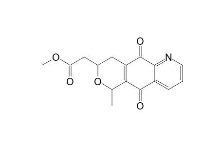 Methyl [3,4,5,10-tetrahydro-1-methyl-5,10-dioxo-1H-6-azanaphtho[2,3-c]pyran-3-yl]-acetate