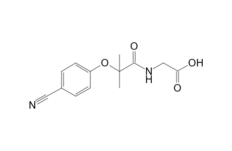 Acetic acid, 2-[2-(4-cyanophenoxy)-2-methyl-1-oxopropylamino]-