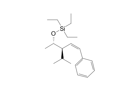(Z)-Triethyl-[(3-isopropyl-5-phenylpent-4-en-2-yl)oxy]silane