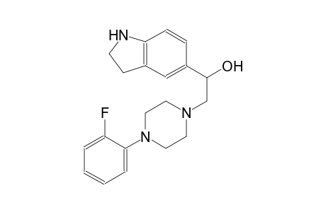 1H-indole-5-methanol, alpha-[[4-(2-fluorophenyl)-1-piperazinyl]methyl]-2,3-dihydro-