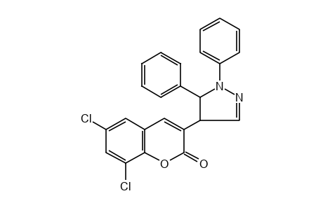 6,8-DICHLORO-3-(1,5-DIPHENYL-2-PYRAZOLIN-4-YL)COUMARIN