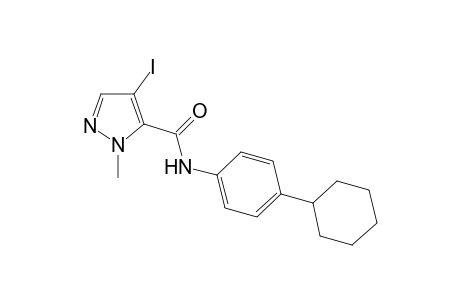 4-Iodo-2-methyl-2H-pyrazole-3-carboxylic acid (4-cyclohexyl-phenyl)-amide