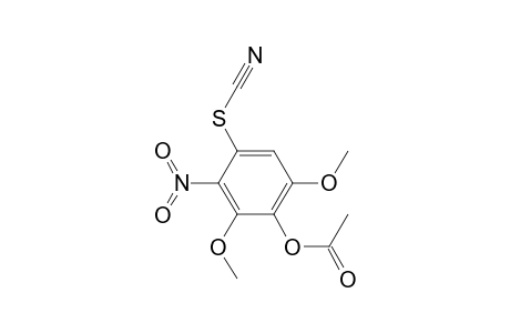 2,6-Dimethoxy-3-nitro-4-thiocyanophenyl Acetate