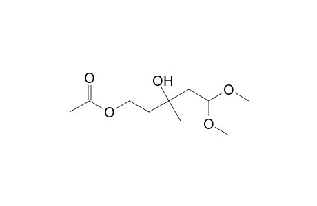 (3-hydroxy-5,5-dimethoxy-3-methyl-pentyl) acetate