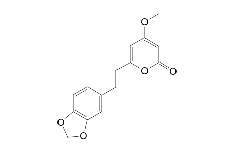 4-METHOXY-6-(11,12-METHYLENEDIOXYDIHYDROSTYRYL)-2-PYRONE