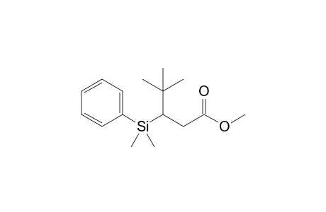 Methyl 3-dimethyl(phenyl)silyl-4,4-dimethylpentanoate