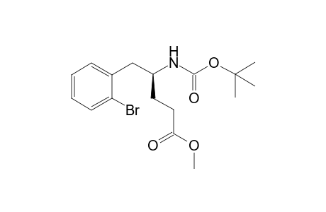 (4S)-5-(2-bromophenyl)-4-(tert-butoxycarbonylamino)valeric acid methyl ester