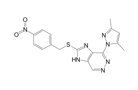 4-(3,5-dimethyl-1-pyrazolyl)-2-[(4-nitrophenyl)methylthio]-1H-imidazo[4,5-d]pyridazine