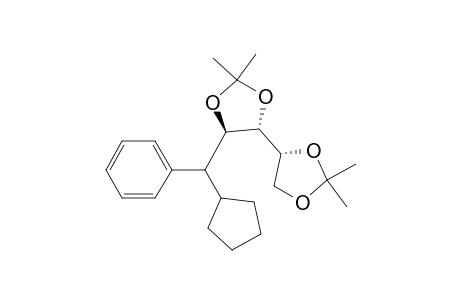 1-C-(Cyclopentyl)-1-deoxy-2,3 : 4,5-di-O-isopropylidene-1-C-phenyl-D-arabinitol
