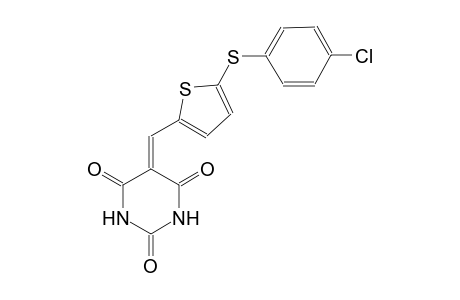5-({5-[(4-chlorophenyl)sulfanyl]-2-thienyl}methylene)-2,4,6(1H,3H,5H)-pyrimidinetrione