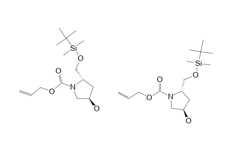 (2-S,4-R)-N-(ALLYLOXYCARBONYL)-2-(TERT.-BUTYLDIMETHYLSILYLOXYMETHYL)-4-HYDROXY-PYRROLIDINE
