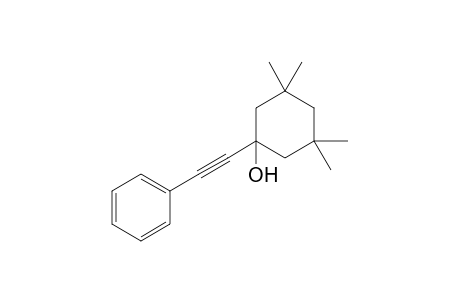 3,3,5,5-Tetramethyl-1-(phenylethynyl)cyclohexan-1-ol